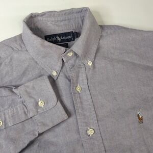 Ralph Lauren Yarmouth Button Purple Button Shirt 15.5‎ 32/33